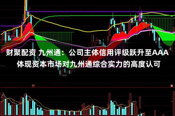 财聚配资 九州通：公司主体信用评级跃升至AAA 体现资本市场对九州通综合实力的高度认可